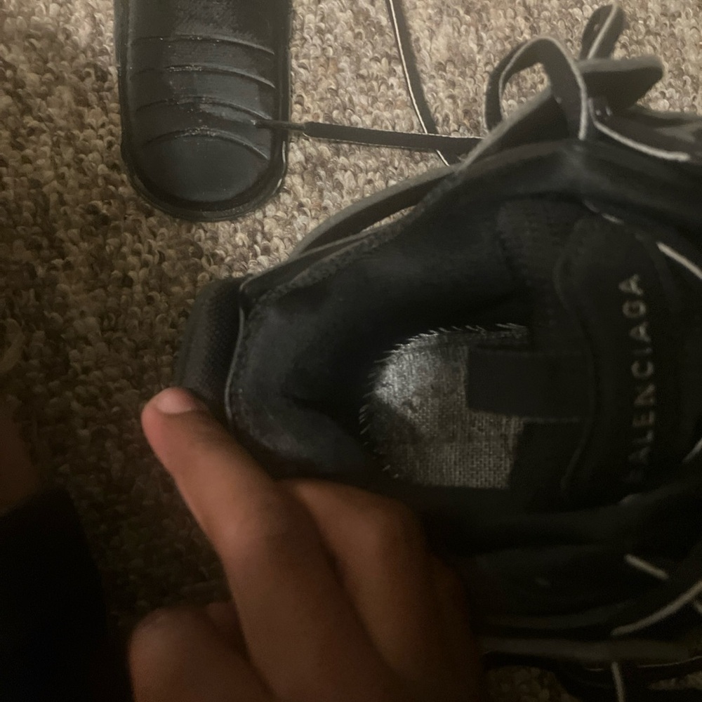Black Balenciaga Track LED Shoes